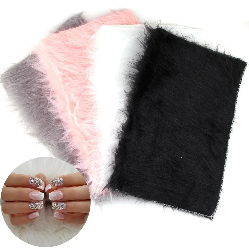 

Nail Photo Background 40*40CM Nail Art Photography Props Nail Posing Tools Plush Live Broadcast Display Cloth Soft Showing Mat