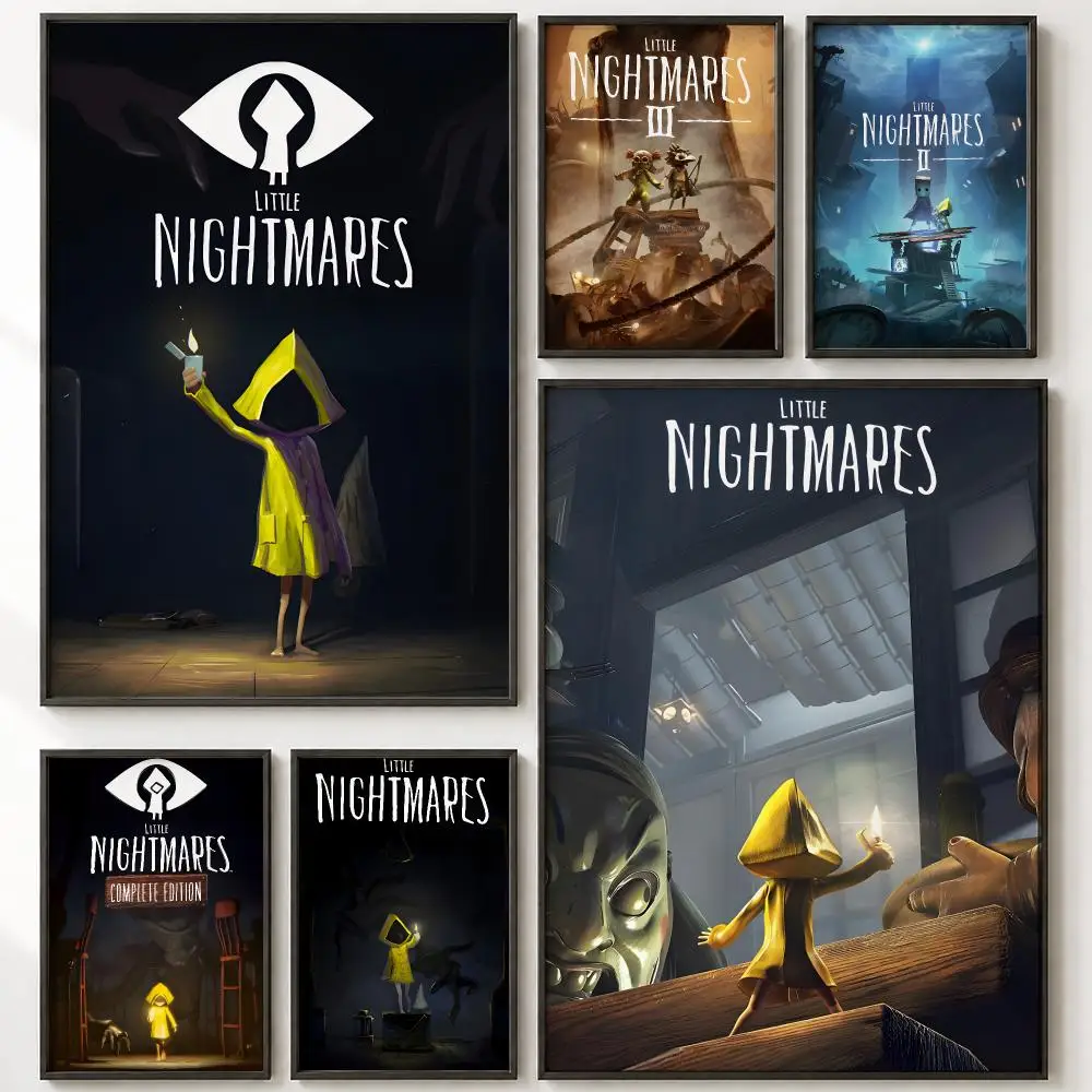 Game L-Little Nightmares Anime Painting Calligraphy High-Definition With Textured Finish Modern Style For Hallway Wall Art Decor