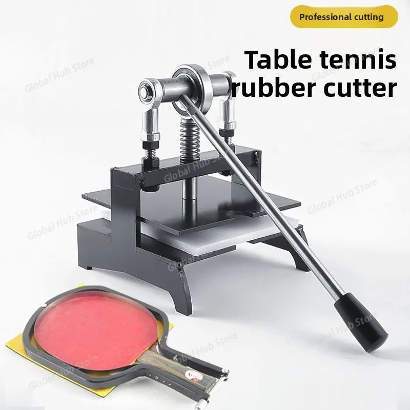 Professional Table Tennis Racket Rubber Machine Dual Roller Manual Press High Precision Edge Trimming Tool Device