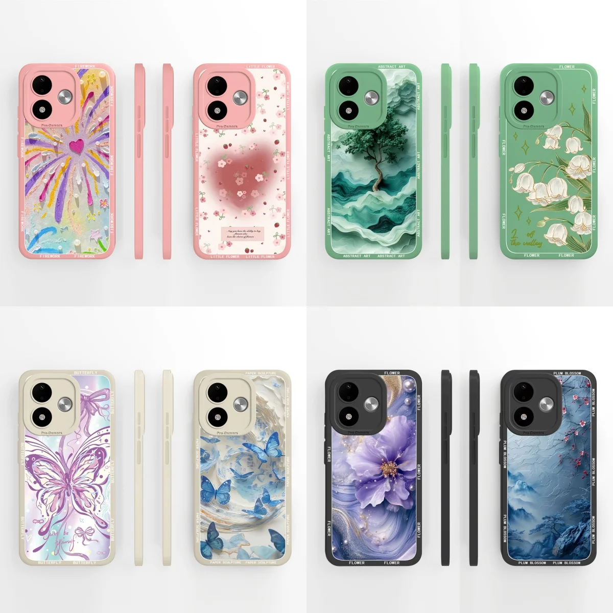 Hülle für Redmi Note 17 Pro 5G, Bonbonfarben, Herzform, stoßfest, tragbar, einzigartige Handyhülle für Xiaomi Redmi Note17Pro Capinha