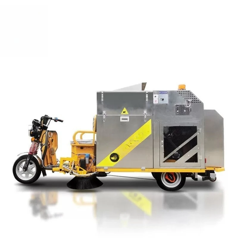 Electric Fallen Leaf Collection Crush Sweeper Multifunctional Fallen Leaf Collection Vehicle Road Sweeping