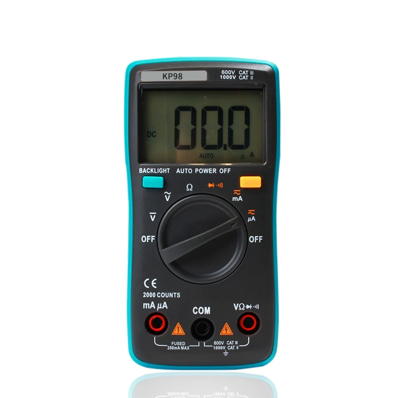 KP98 Multimeter handheld mini and battery operated Digital Meter omnipotent table can measure capacitance