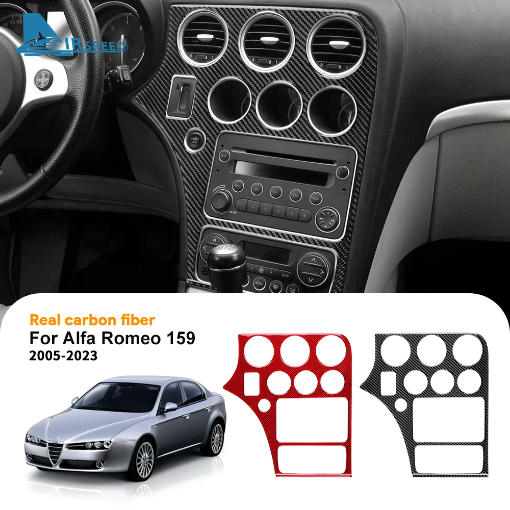 

Real Soft Carbon Fiber Sticker For Alfa Romeo 159 2005-2018 2019 2020 2021 2022 2023 LHD RHD Car Center Console Panel Frame Trim