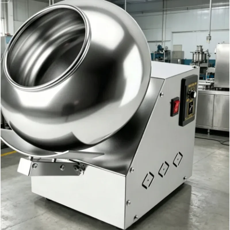 for ZONELINK Commercial Electric Automatic Chocolate Almond Nut Sugar Coating Machine Easy to Operate 220V