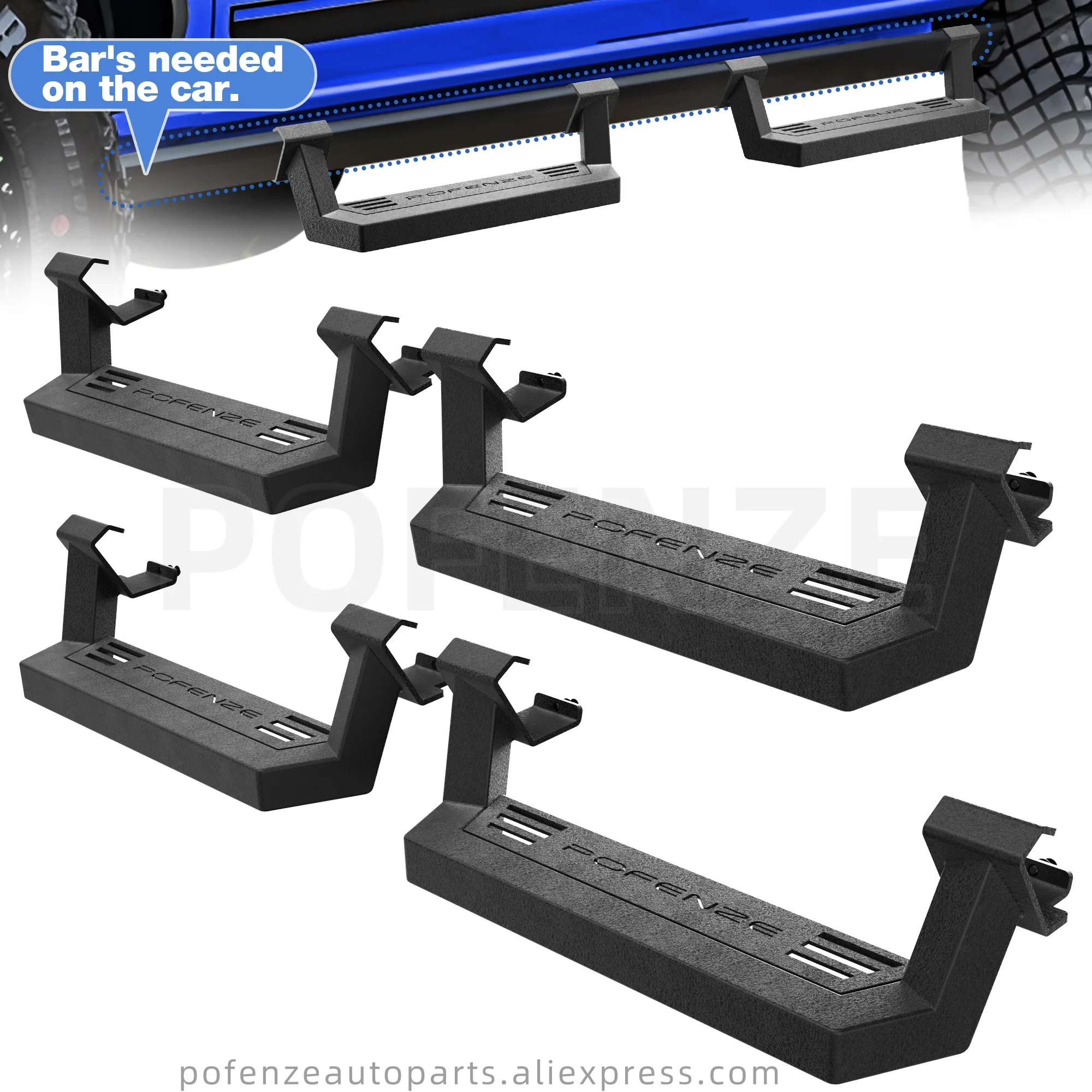 

Running Boards for Bronco Heavy-Duty Side Steps Bar Compatiable with Bronco 2021 2022 20223 2024, Ford Accessories