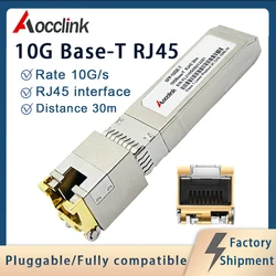 SFP+10G RJ45 30M 광섬유 트랜시버 구리 모듈 FTTX 네트워크 TP-LINK Mikrotik 미디어 컨버터 rj45 포트와 호환 가능