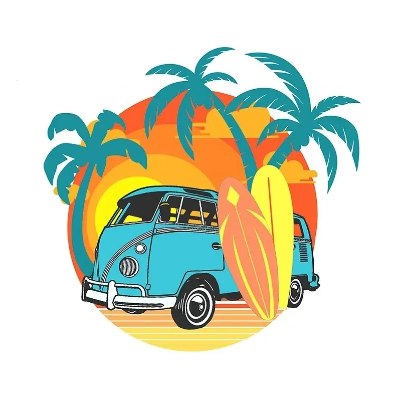 أزياء العربة السفر ملصقات السيارات شارات الفينيل سيارة دراجة نارية الوفير الجسم النافذة الخلفية الشارات الزخرفية الشاطئ التخييم ملصق