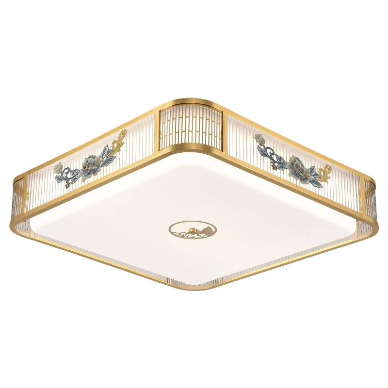 

Full spectrum, new Chinese all-copper ceiling lamp, living room and bedroom, Chinese style round lamp