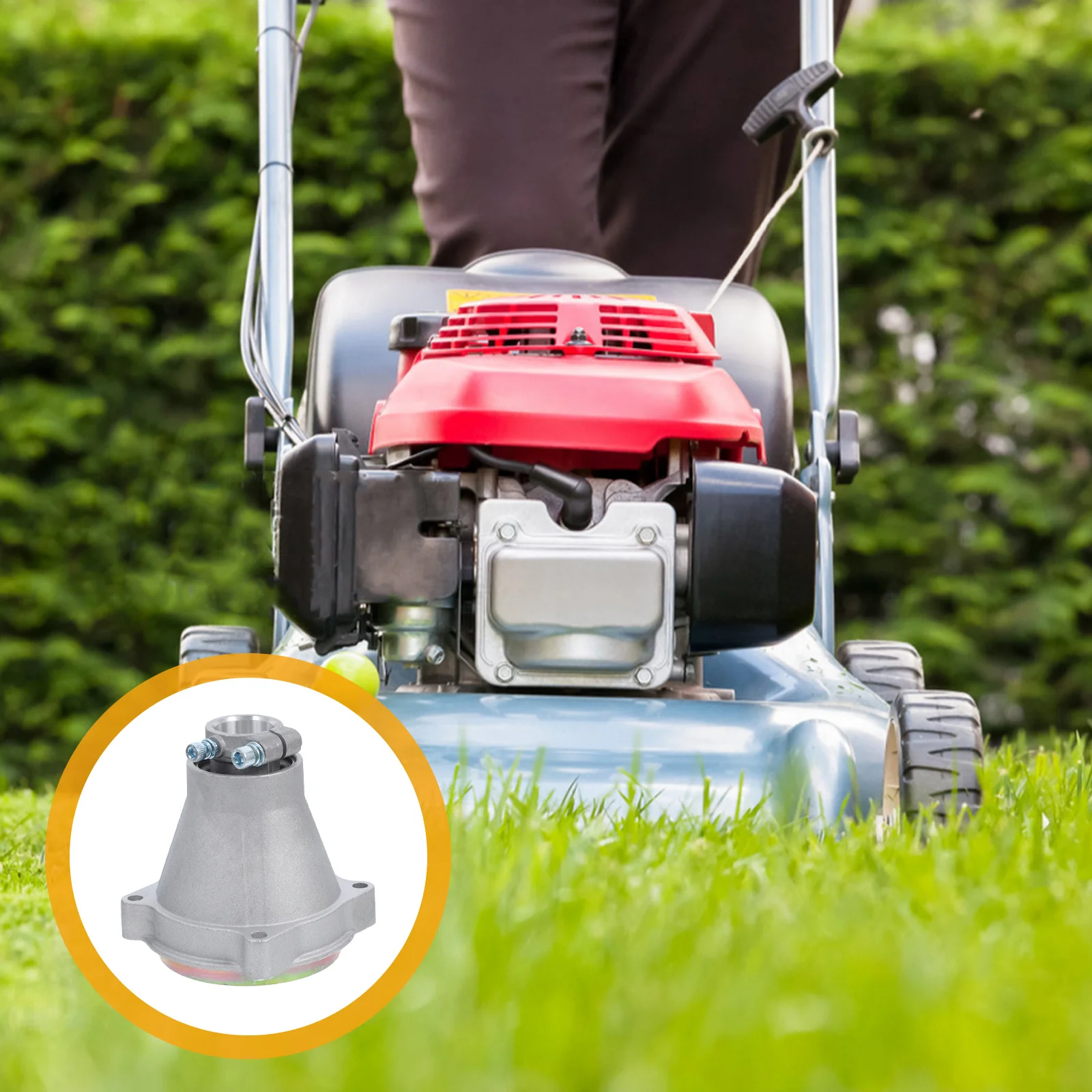 

Grass Trimmer Connection Plate Reliable Lawn Mower Connect Plate Replacement for Damaged Output Blocks Garden Maintenance