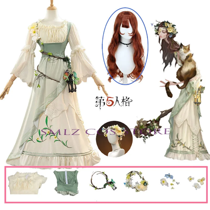 

Ann Disciple Cosplay Game Identity V Cosplay Costume Disciple Ann Dress Uniform Prop Wig Halloween Party Outfit for Woman