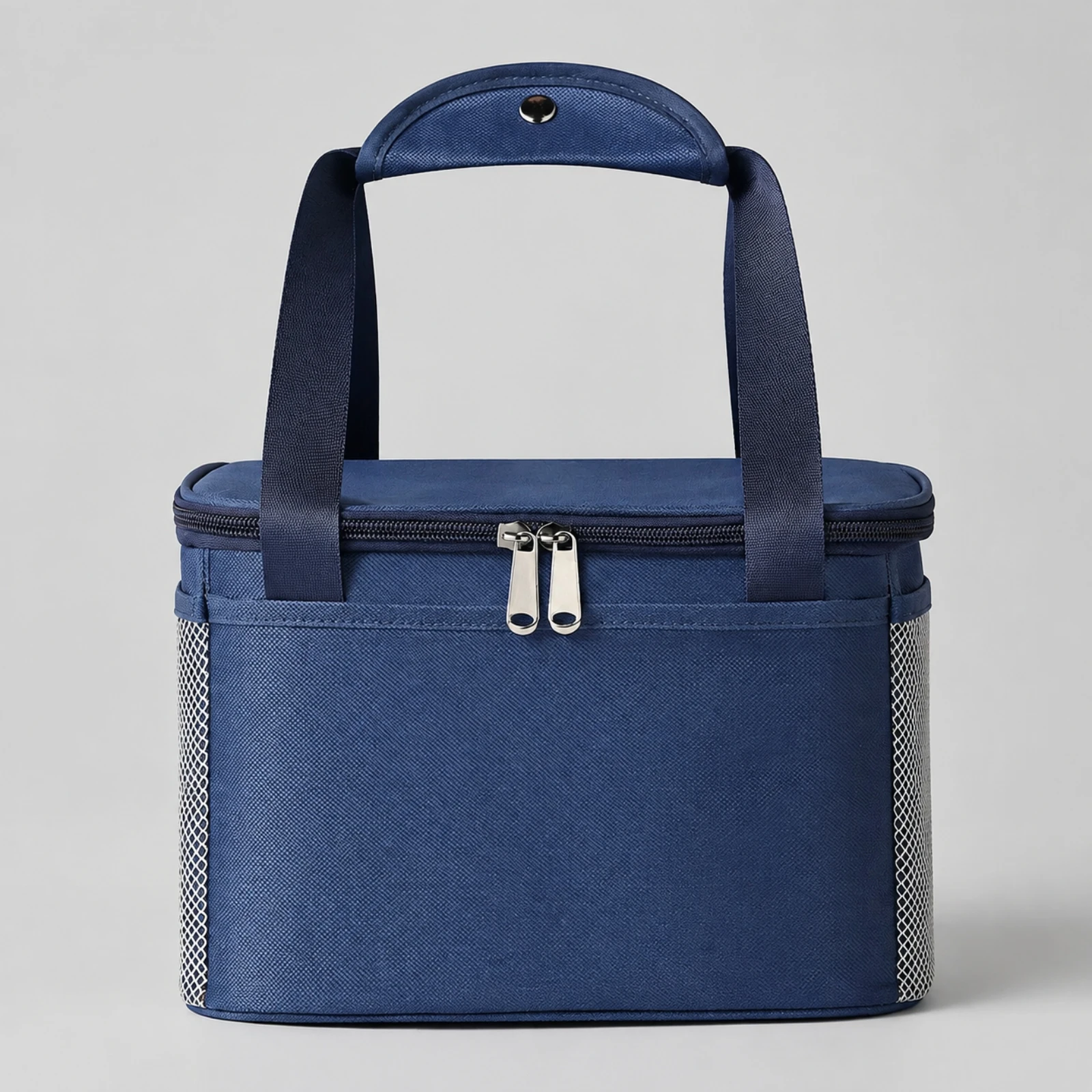Lunch Tote with Foil Sporty Portable Insulated Food Bag with Foil Sporty Oxford Cloth Lunch Tote with Zippered Top Lightweight