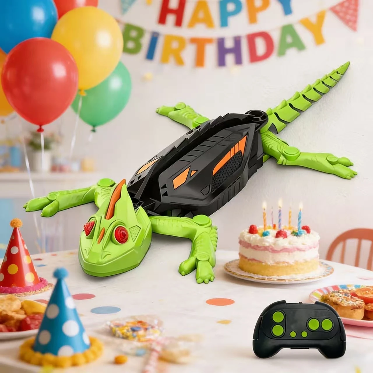 

Bionic RC Wall-climbing Lizard Toy, Remote Control Gecko Adsorbs Smooth Glass Walls, Top Christmas Decor Pick