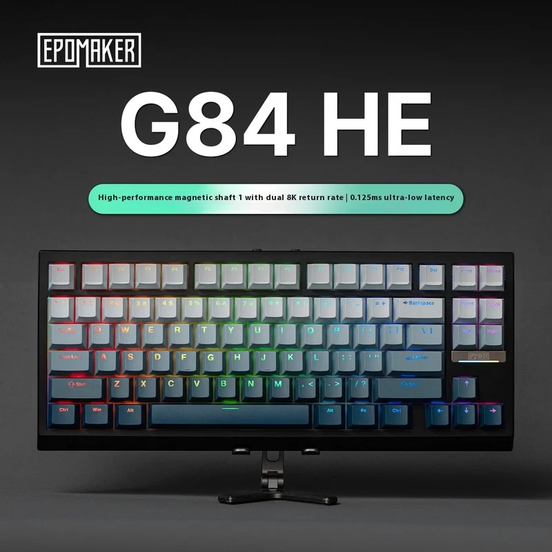

EPOMAKER G84 HE Магнитная ось для киберспорта, беспроводная клавиатура для экзамена на третьих марок, индивидуальная клавиатура RT Hot Plug, безупречный контракт