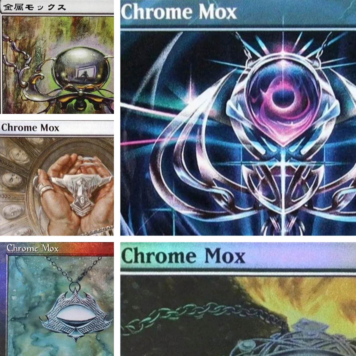 

[Chrome Mox] TCG Magical Proxy Cards Game Black Top Quality Proxy Board Game Deck Trading Cards