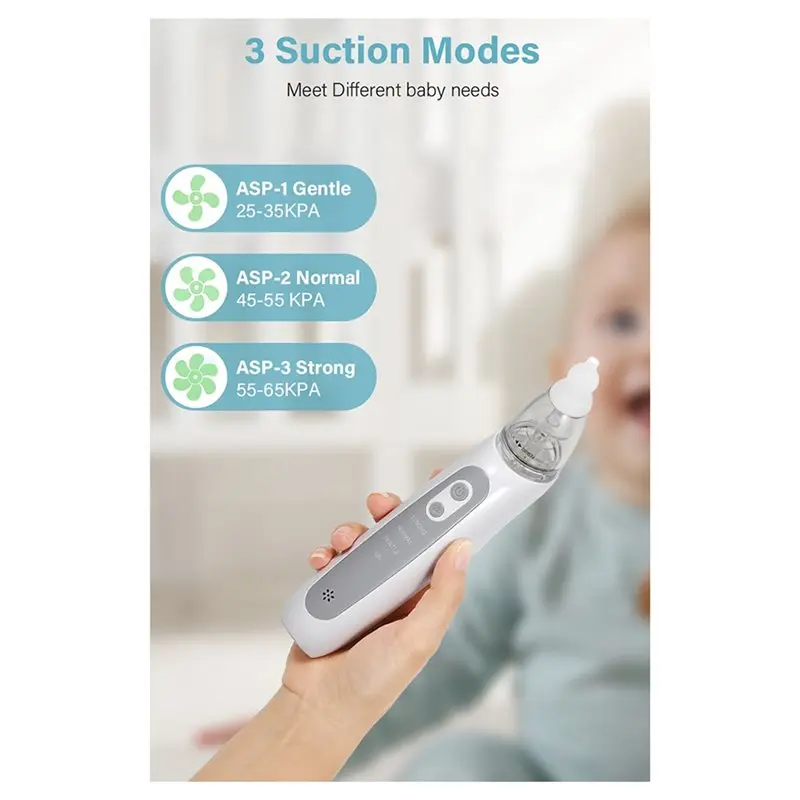 A83X-Baby Electric Nasal Aspirator Newborn Baby Nasal Aspirator Charging Version Suck Out Prevent Nasal Congestion