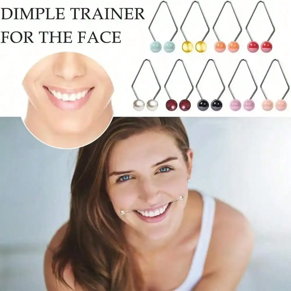 1pc Facial Dimple Trainer, Smiling Exercise Device To Train Facial Muscles, For Enhanced Cheeks & Smile