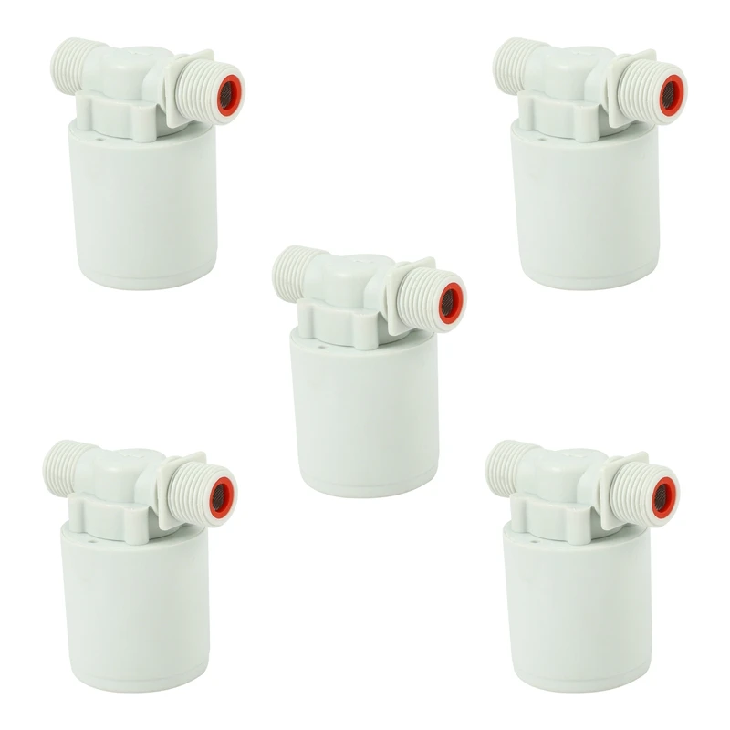 

5Pcs 1/2 Inch Floating Ball Valve Automatic Float Valve Water Level Control Valve F/ Water Tank Water Tower