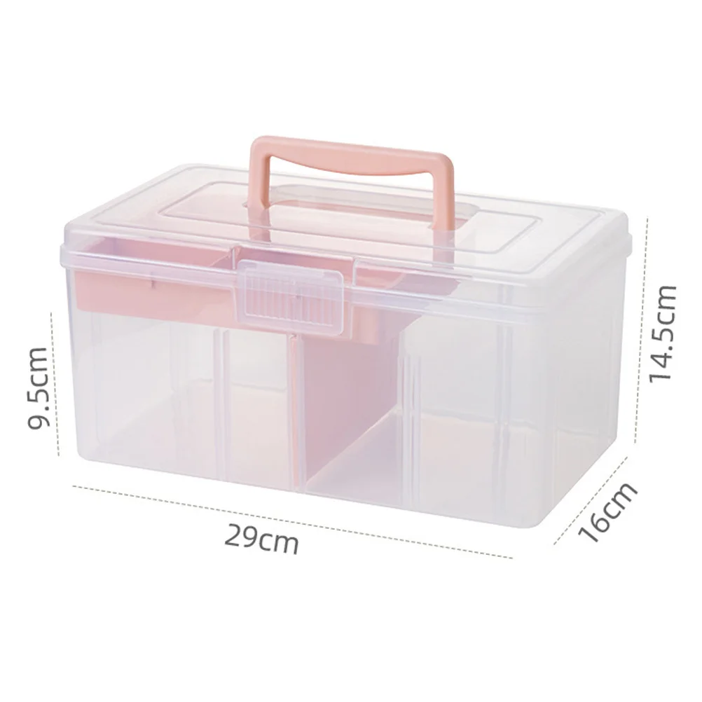

Clear Storage Box Multipurpose Storage Latch Bin Lightweight Transparent Organizer Container Case for Cosmetics Tools Stationery