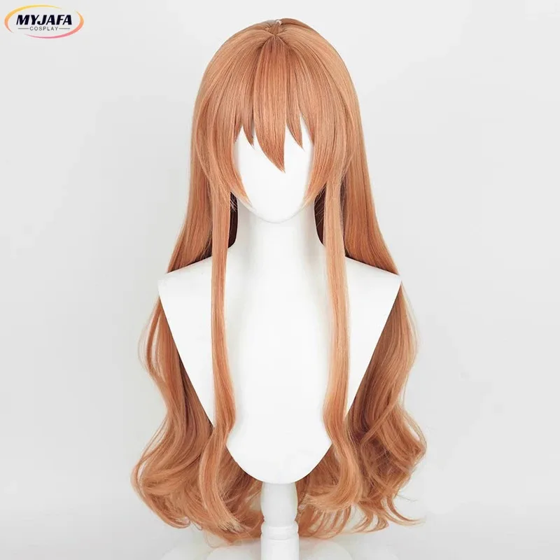 

aaa12 3Aisaka Cosplay Wig Orange Pink Curly Long Taiga Aisaka Heat Resistant Synthetic Hair Halloween Anime Wigs + W