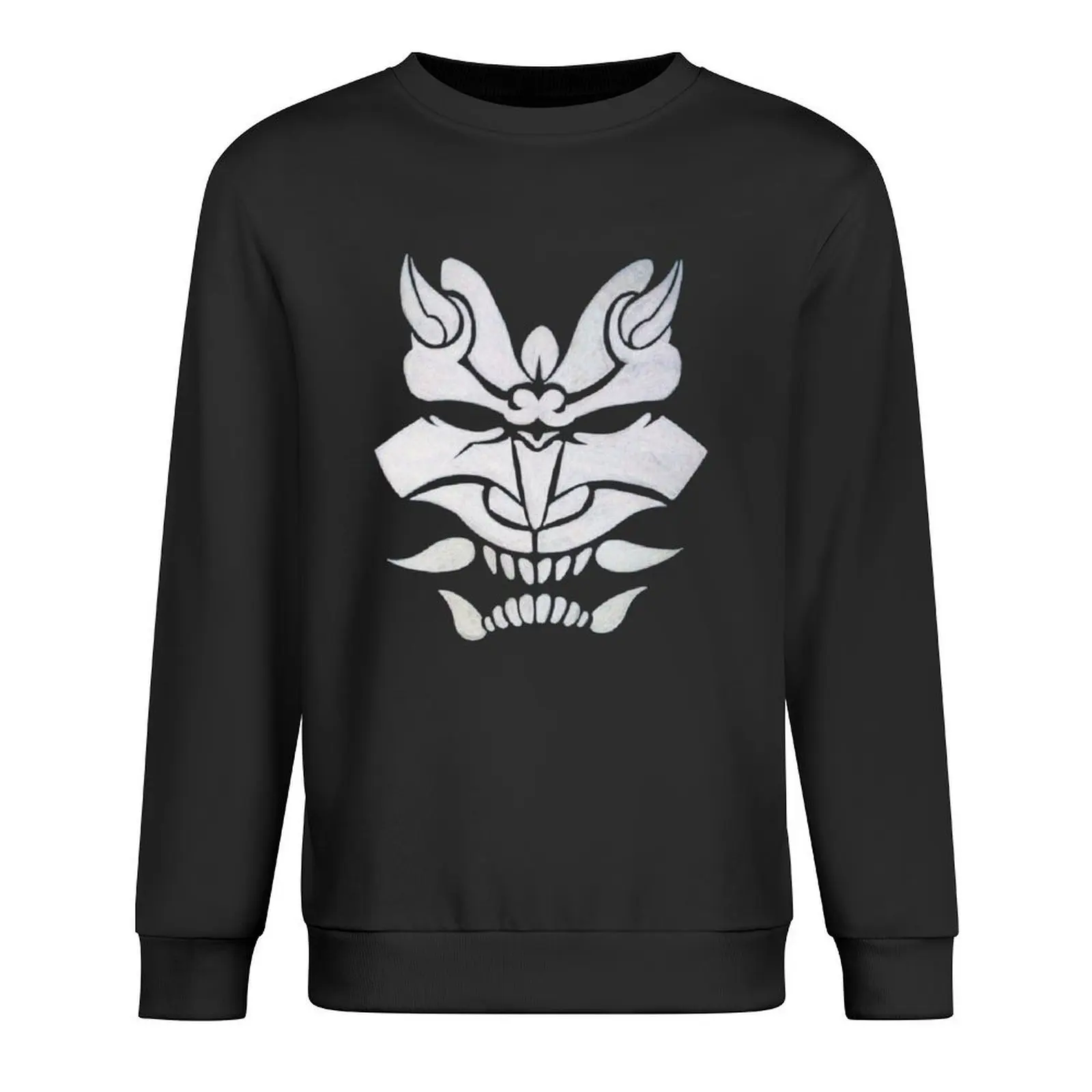 

White Oni Pullover mens clothes men's sweat-shirt graphic t shirts men men's clothing new sweatshirt