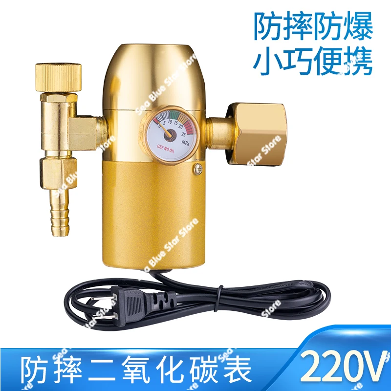 High Pressure Relief GaugeCarbon Dioxide Pressure Relief Gauge Valve 36V220V Secondary Welding Machine Pressure Gauge