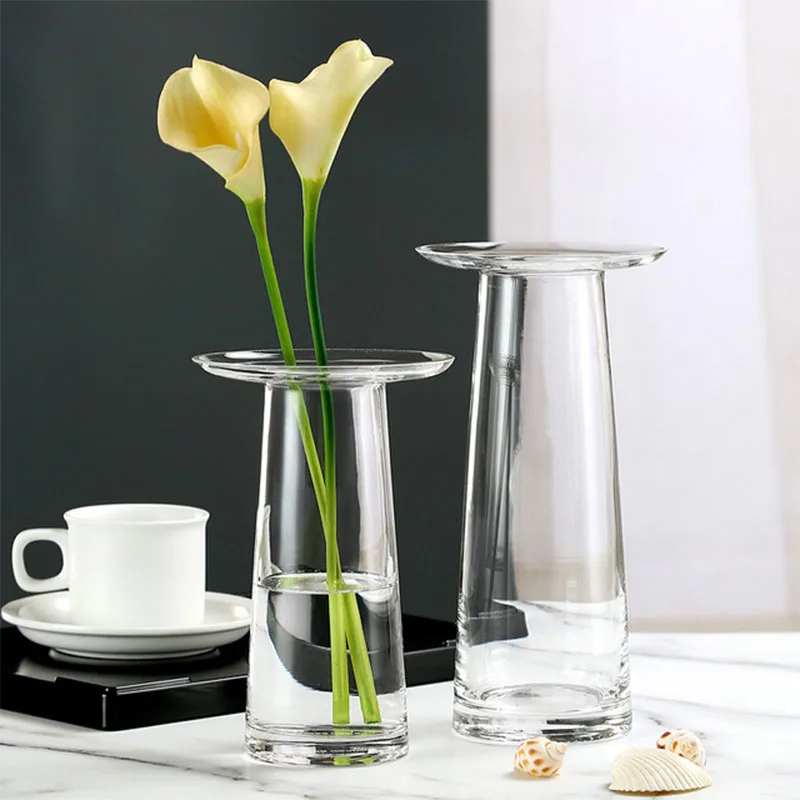 Nordic Simplicity Glass Hydroponics Vase Home Decoration Crafts Fairy Garden Living Room Flower Arrangement Ornament