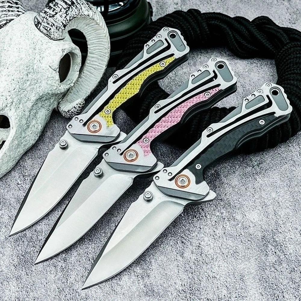 

Складной нож 5190CF для выживания в дикой природе, тактический, для самообороны, для кемпинга, пикника, походов, спасательный, EDC, многофункциональный инструмент