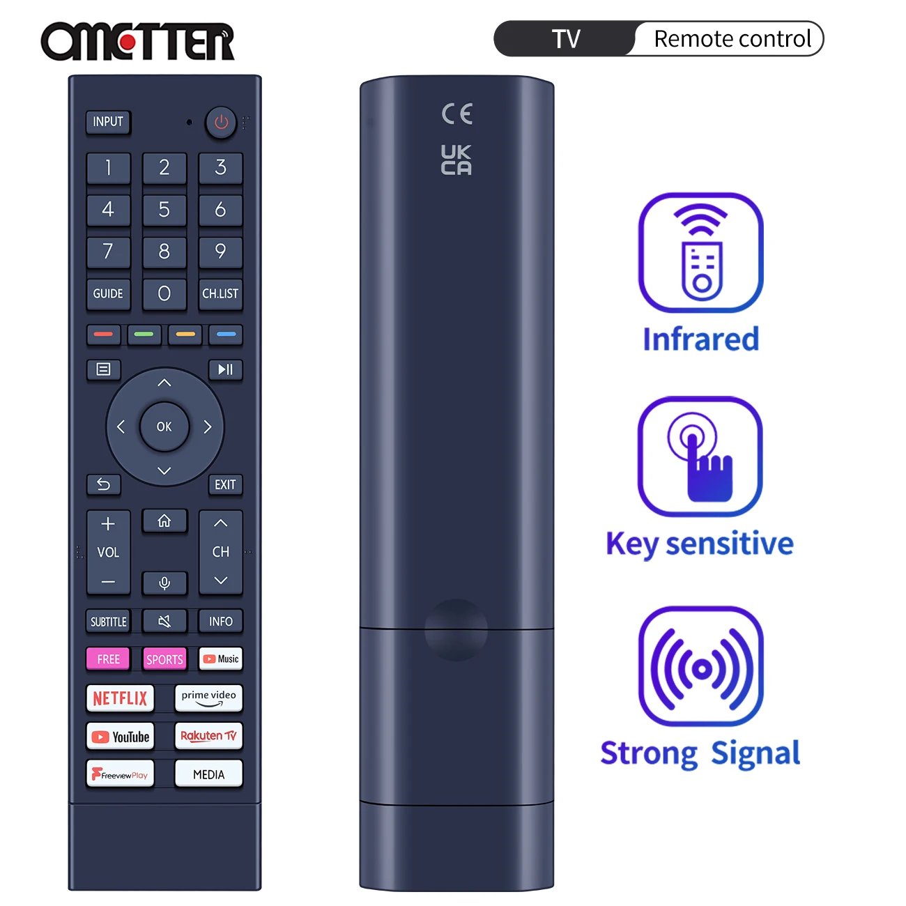 

ERF3A80 Fit for Hisense 4K Android UHD Smart TV Remote Control 50A6G 65A6G 70A6G 75A6G 50A6GTUK 55A6GTUK 65A6GTUK 75A6GTUK