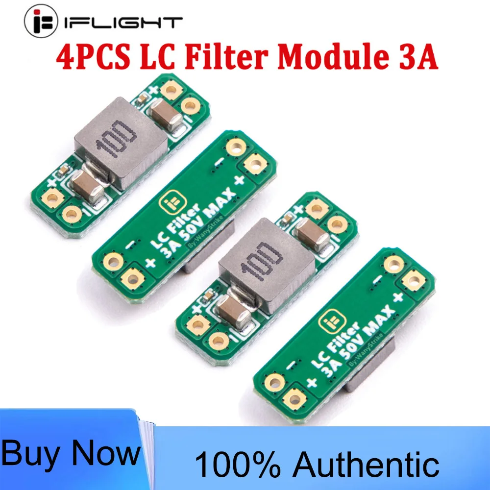 4pcs LC Filter Module 3A 5-30V - Built-in Reverse Polarity Protection, Reduce Radiated Interference for FPV Drone & RC Models