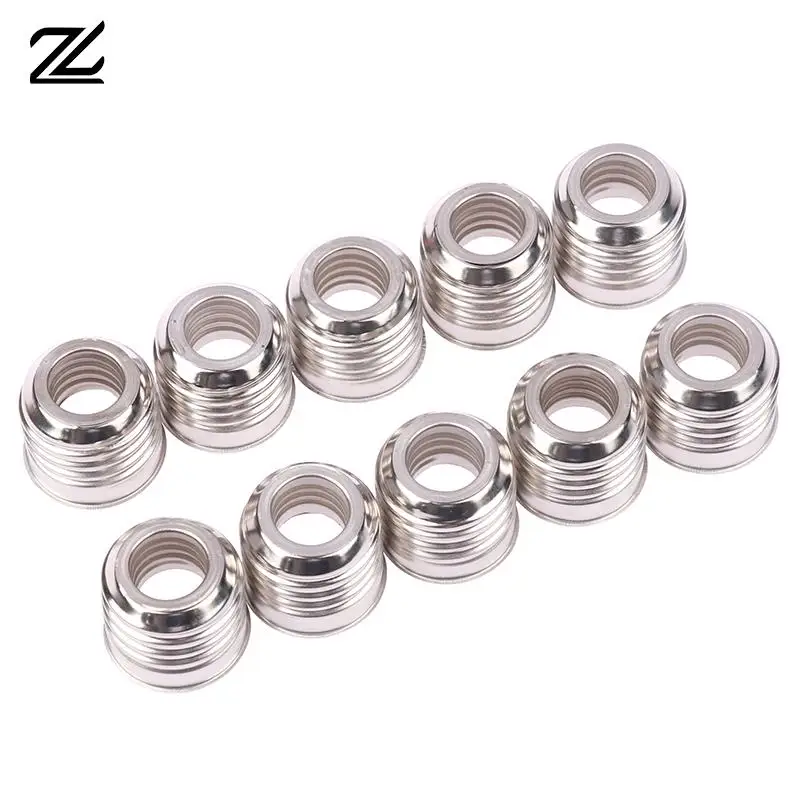 10pcs E27 To E14 Lamp Holder Converter Light Bulb Small Iron Ring Lampholder Adapter