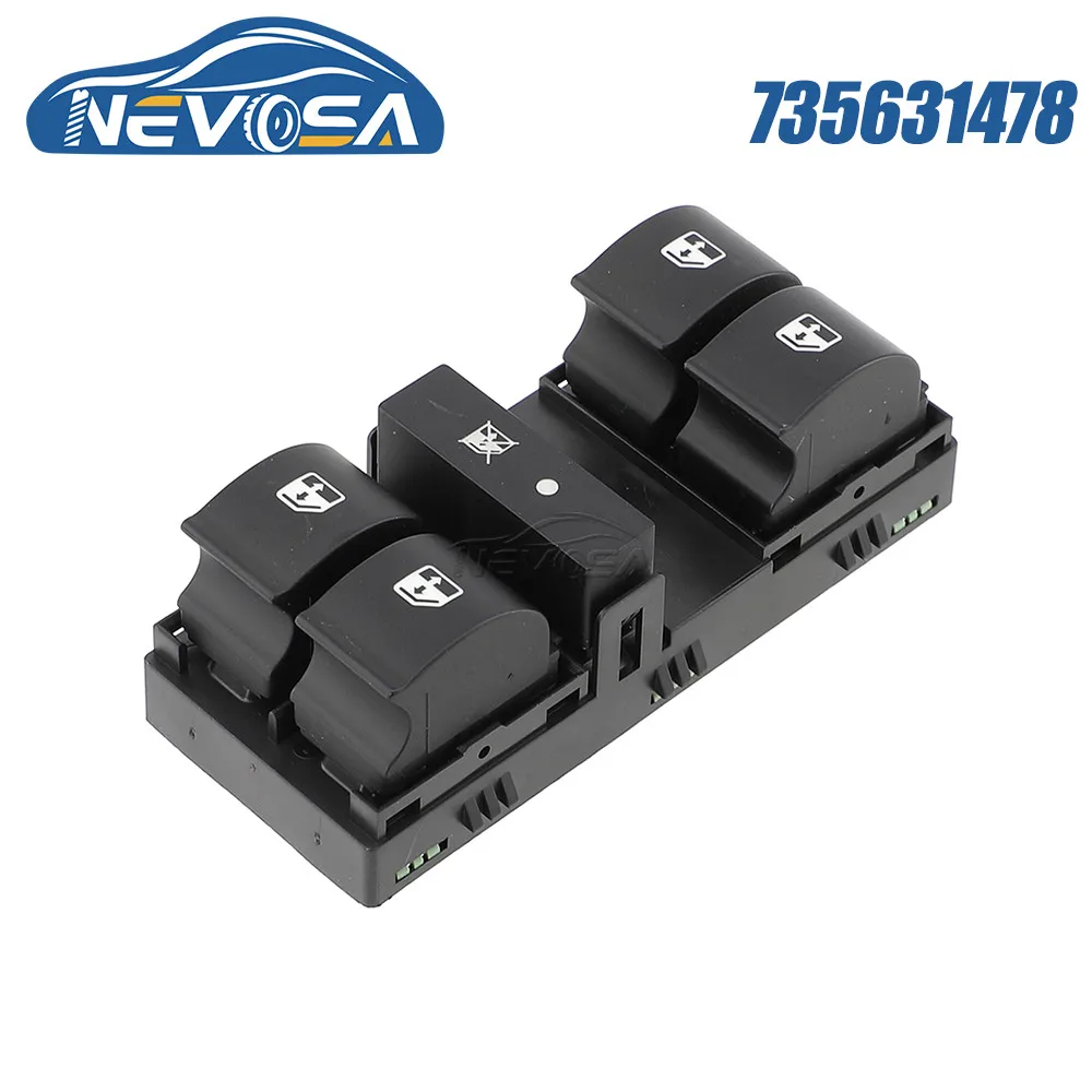 

NEVOSA 735631478 For Fiat Tipo 2015 2016 2017 2018 2019 Electric Power Window Switch Master Door Glass Button Console Car Parts