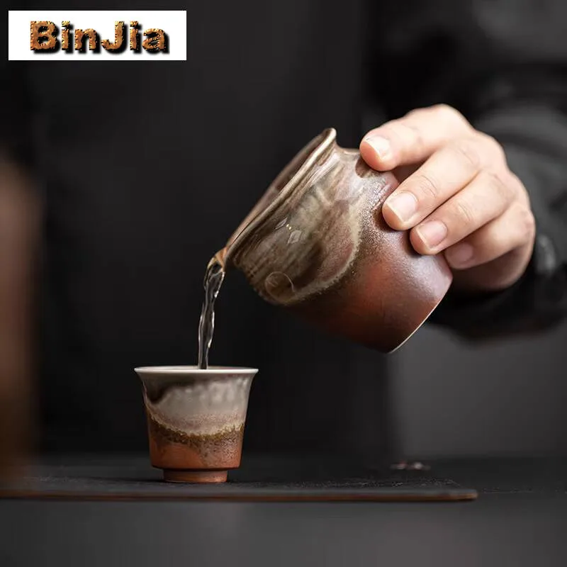 130 مللي إبريق شاي من البورسلين بتصميم عتيق مصنوع يدويًا من الخزف مقسم تشا هاي كوب العدالة المنزلي ملحقات المقاهي هدية