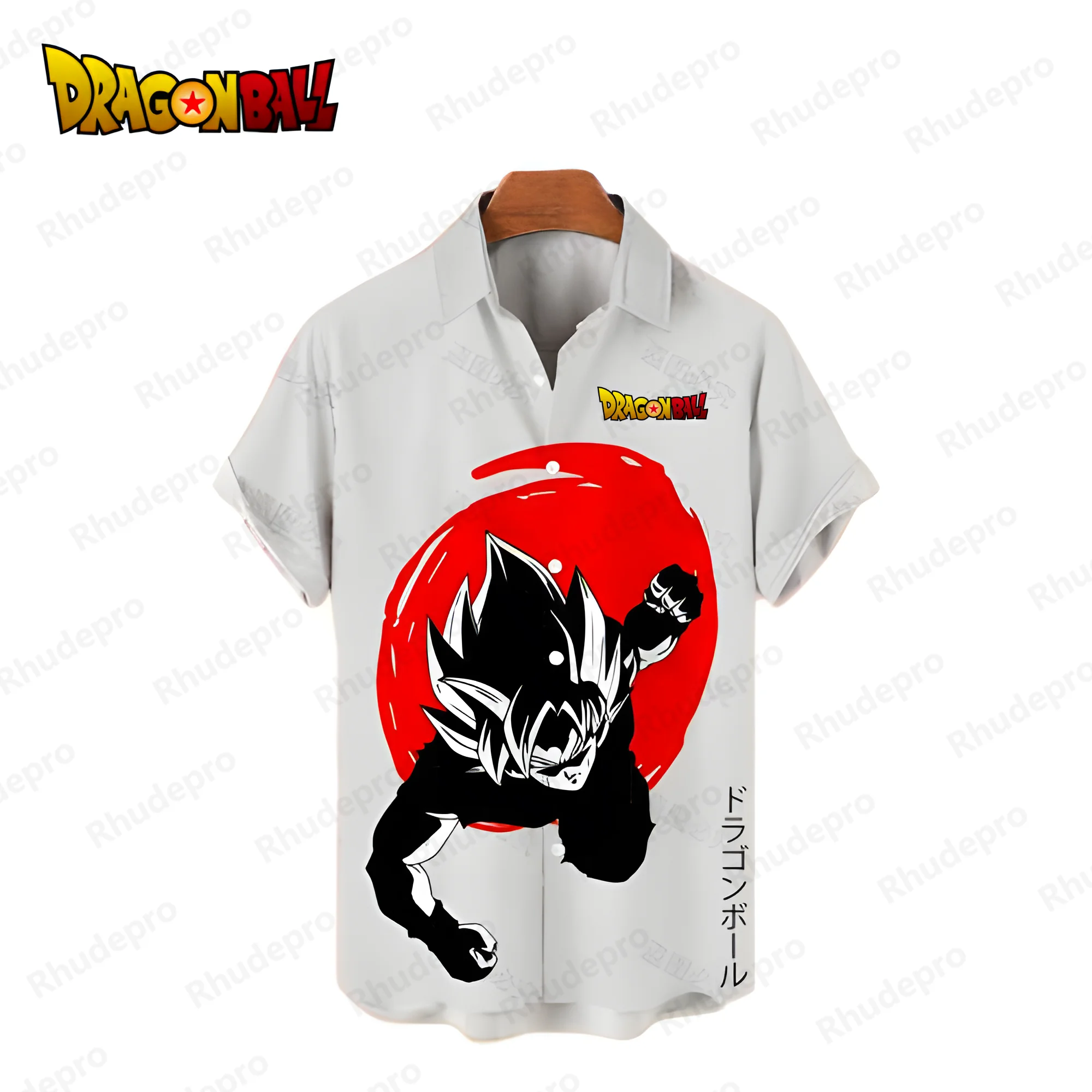 Vegeta Dragon Ball Z camicie da uomo Harajuku camicie e camicette oversize camicia Anime camicia da uomo di lusso di alta qualità Goku Y2k