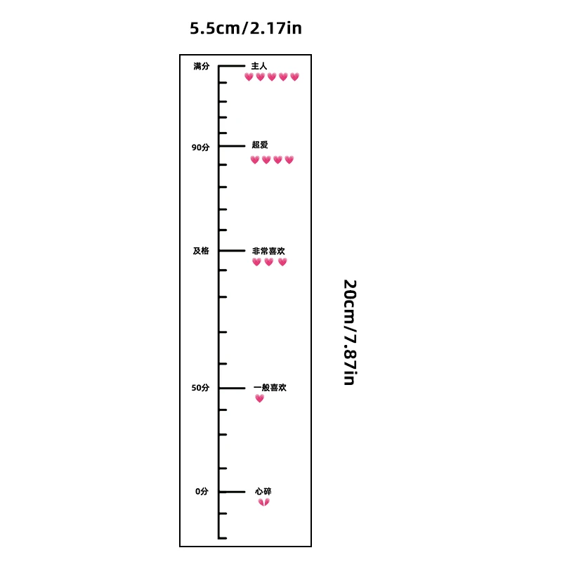 Female Temporary Sticker, Penis Scale Measurement Strip, Thigh and Lower Abdomen sexy Tattoo Sticker, Waterproof and Sweatproof