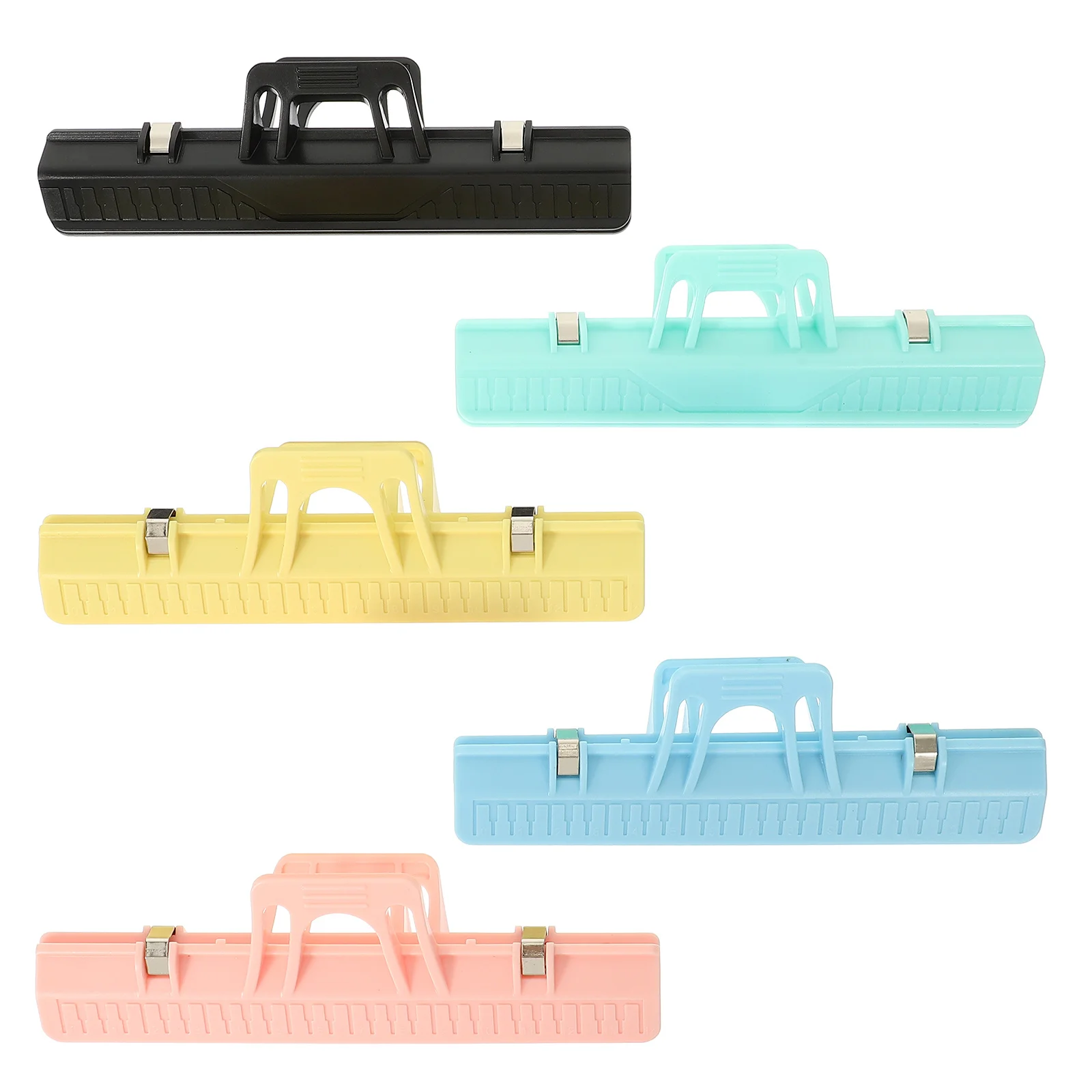 5Pcs Book Page Fixing Clamp Premium ABS Material Long-Lasting Music Score Clip for Various Sheet Sizes Suitable for Indoor