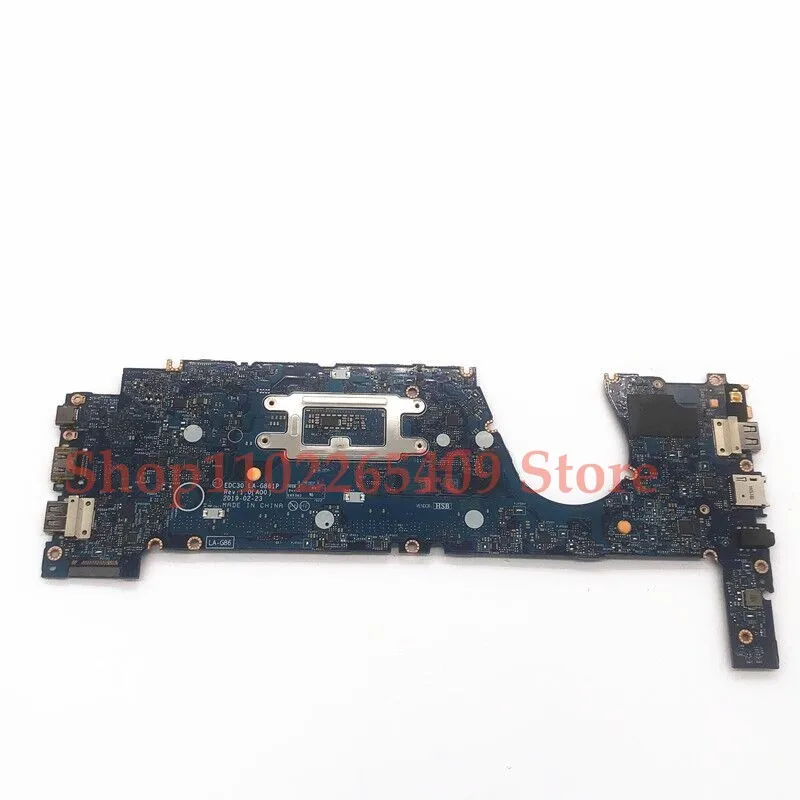 Mainboard CN-0174H6 0174H6 174H6 LA-G861P For DELL 7300 Laptop Motherboard With SRF9W i7-8665U CPU 100% Full Tested Working Well