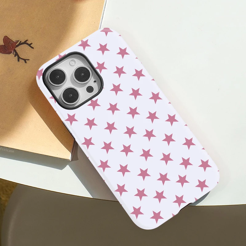 Fcicicase Matte Acrylic Phone Case For iPhone 17 Air 16 15 14 13 12 11 Pro Max Plus For Magsafe Magnetic Painting Stars Cover view 6