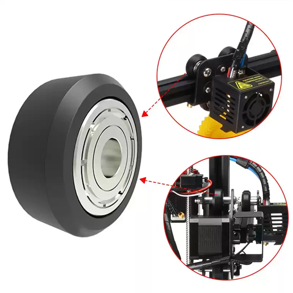 24Pcs POM Wheel With 625ZZ Linear Bearing Printer POM Wheel Plastic Pulley for Ender CNC CR-10 Laser Engraver