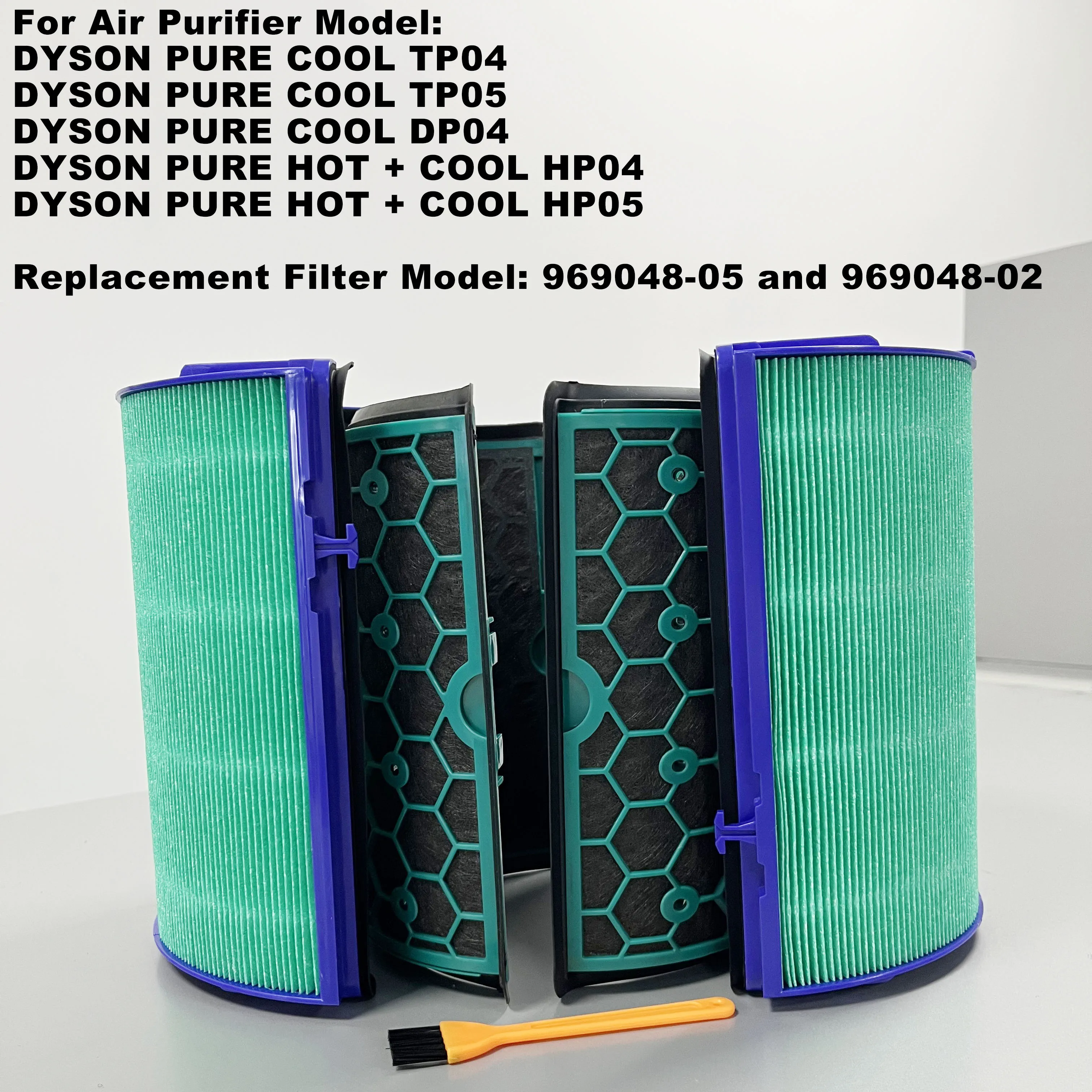 Filtro de repuesto 969048-05 y 969048-02 para purificador de aire PURE COOL TP04,TP05,DP04,PURE HOT + COOL HP04,HP05