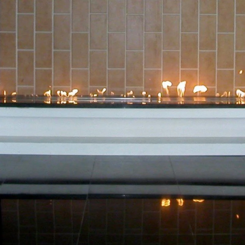 tuya wifi  ethanol burner bio kamin  electric rectangular smart bioethanol fireplace indoor