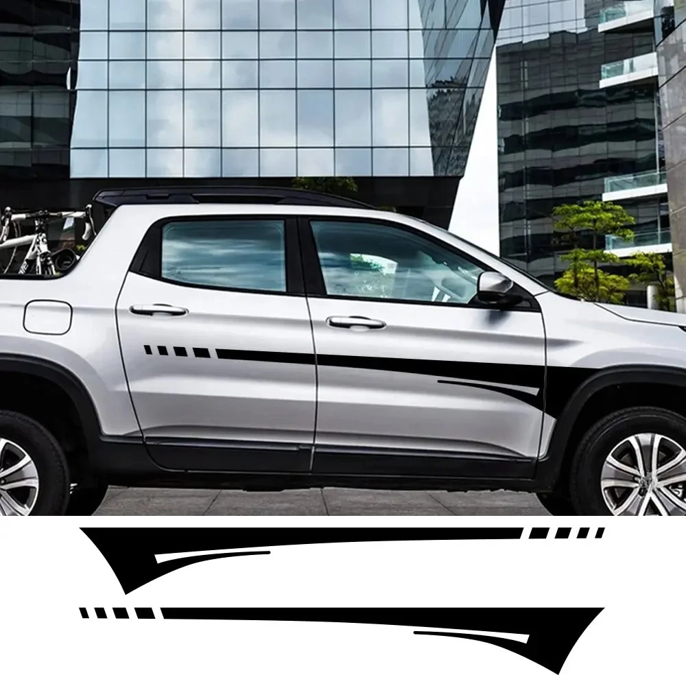 Adesivos de Vinil para Saia Lateral de Porta de Picape Fiat Toro Volcano Freedom - Decoração e Acessórios de Tuning Automotivo