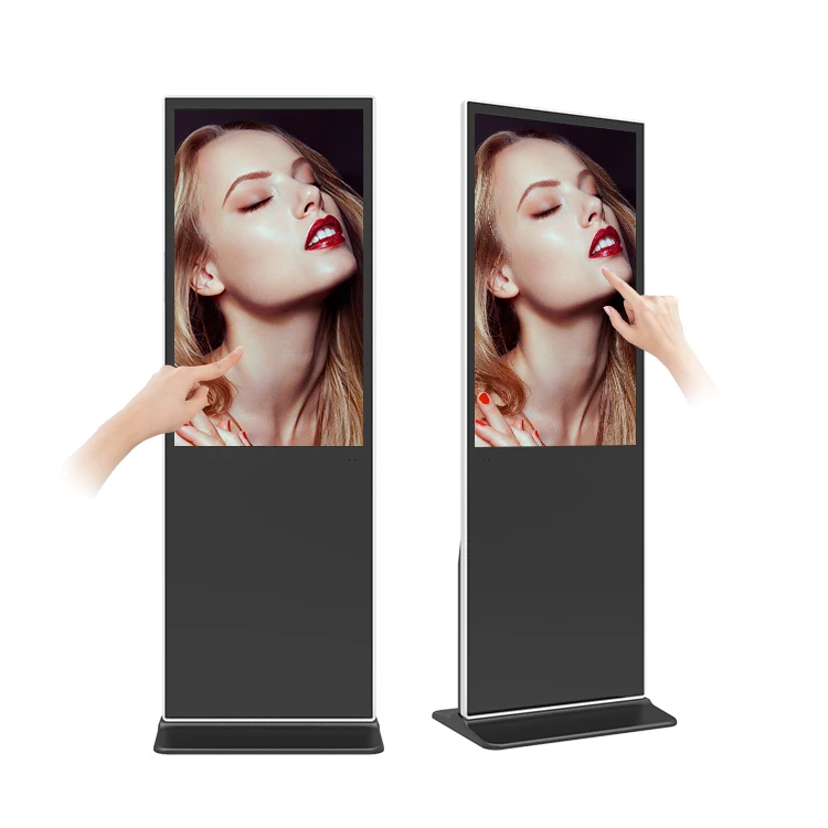 HUSHIDA 65 Inch Kiosk Touch Screen Monitor Advertising Display for Hospital