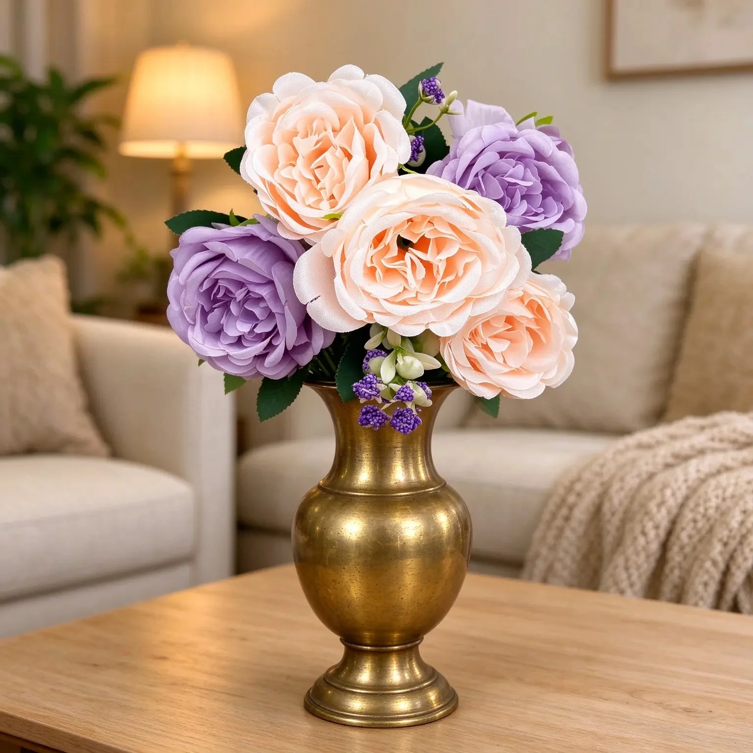30cm Silk Peony Bouquet Artificial Peony Bouquets with Buds Faux Flowers DIY Fake Flowers for Wedding Home Garden Decor Indoor