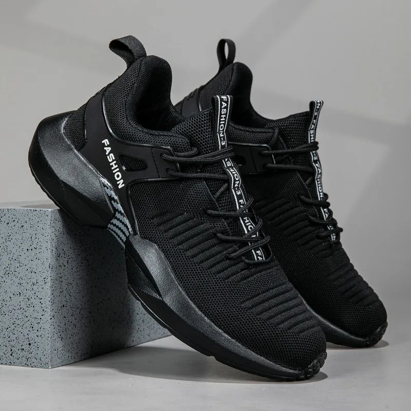 

YRZL Mens Non Slip Sneakers Casual Lightweight Breathable Comfortable Walking Shoes Spring Autumn Fashion Solid Color Sneakers