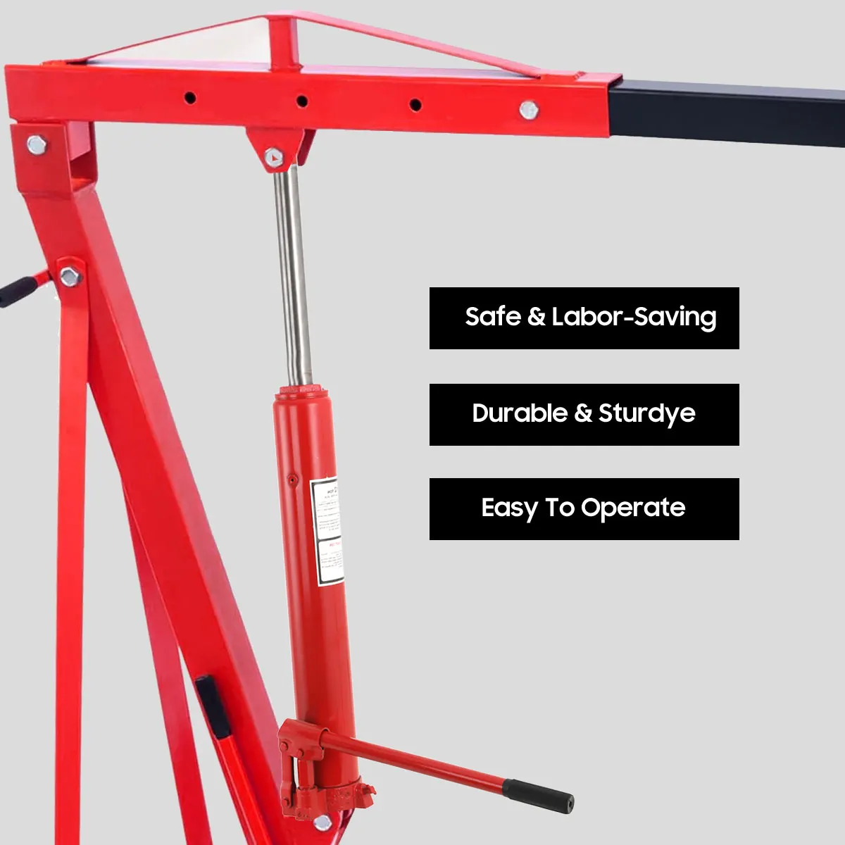 أداة إصلاح الرافعة الهيدروليكية 12 طن، استبدال يدوي طويل رام، أداة رافعة الرافعة الهيدروليكية للمحرك 8T