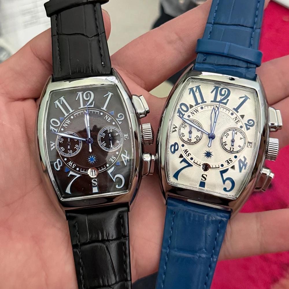 TOP AAA New Franck Hot original Brand Geneva Watches For Mens Multifunction Chronograph WristWatch Fashion Business AAA Clocks