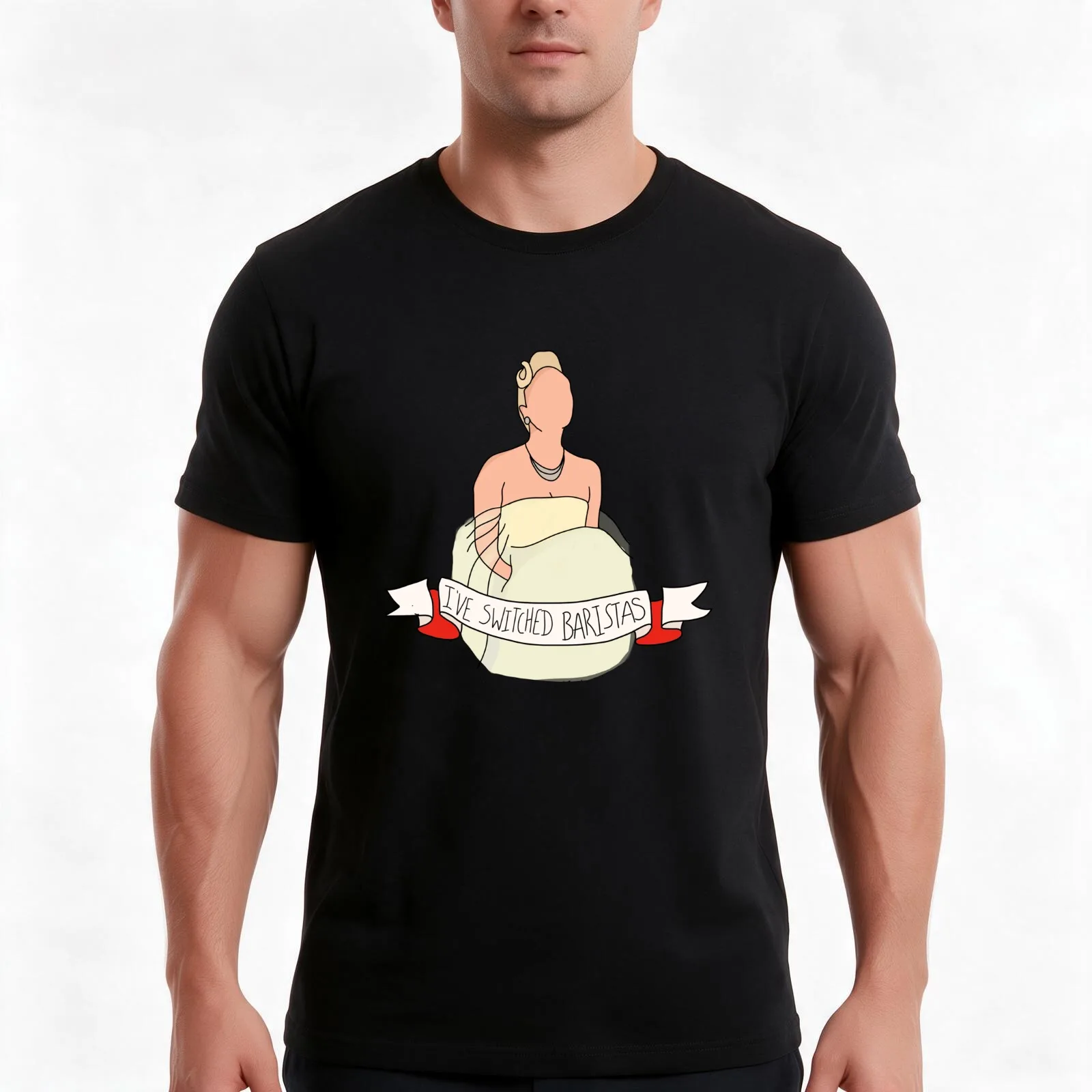 I’ve switched baristas T-Shirt Summer Casual Cotton Tee Oversized Streetwear Tops Vintage Graphic Print Unisex Men Women