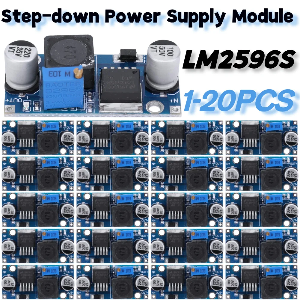 1-20PCS LM2596S Converter Step Down Module Power Supply DC-DC Converter Power Supply Step Down Converter Module 3A 3.2V-46V