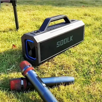 SODLK S520 True Wireless Stereo Bluetooth Speaker 150W Super Bass Boom Box Outdoor Waterproof Portable Karaoke Rock Subwoofer