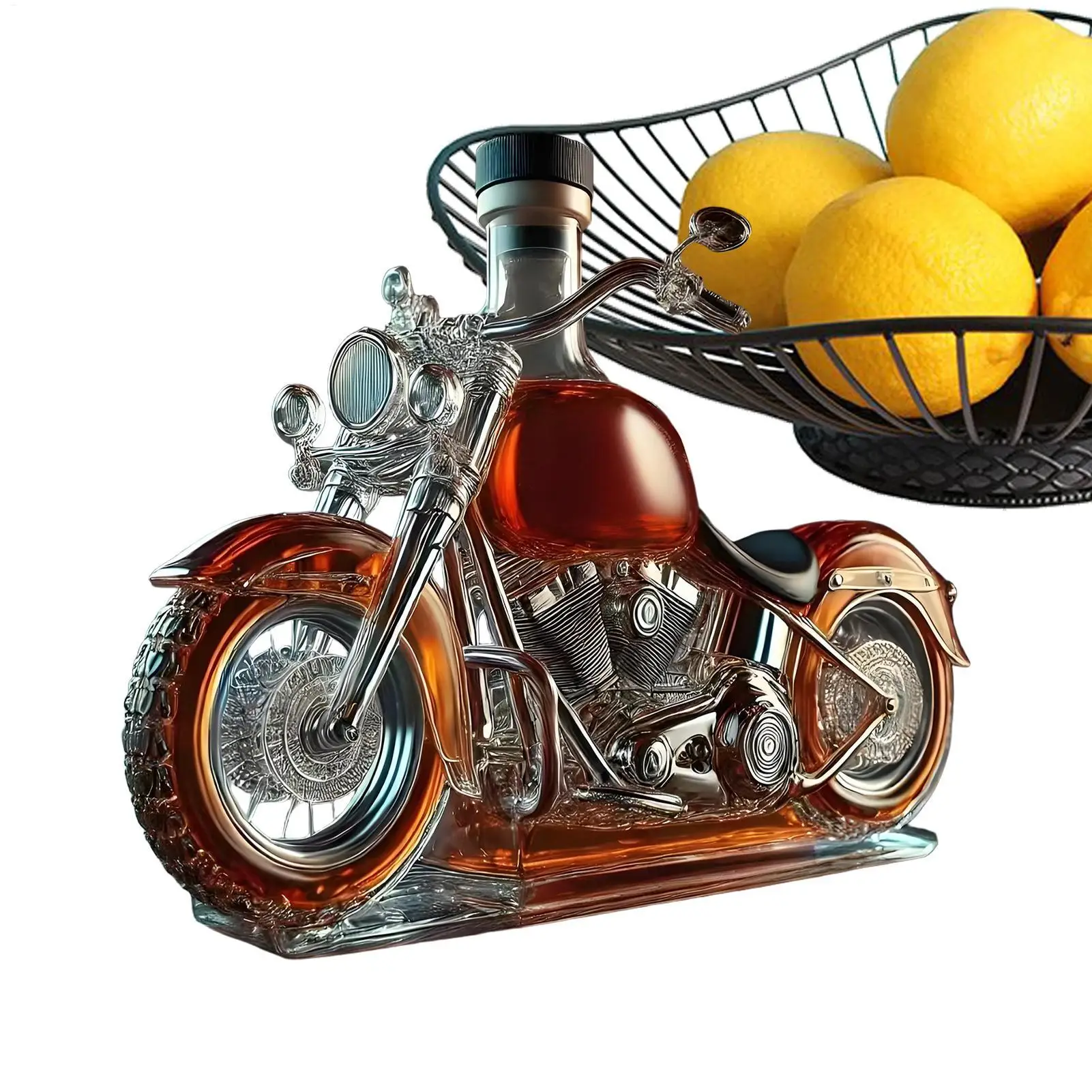 

New Wine Decanter Motorcycle Glass Whisky Decanter Bottles Vintage Liquor Aerator Desk Decor For Whisky Champagne Vodka